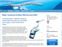 Tablet Screenshot of diefenbachwater.com